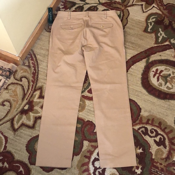 RALPH LAUREN Size 10 Classic Equestrian Flat-Front Cozy Trouser Stretch $100 NEW - Picture 2 of 12